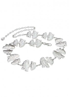 PerfectDress.gr - vintage μεταλλική ζώνη Abstract silver