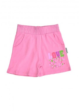 Potre OR - Παιδικό σορτσάκι με τύπωμα LOVE Ροζ 16456