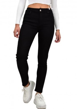 Potre OR - Γυναικείο τζιν μονόχρωμο Μαύρο 22071