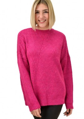 Potre OR - Γυναικείο πουλόβερ με σχέδιο Φούξια 18644