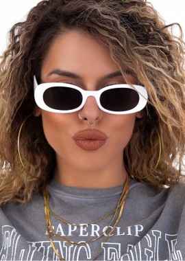 sense-shop - ANNAKEY PALMIRA WHITE SUNGLASSES