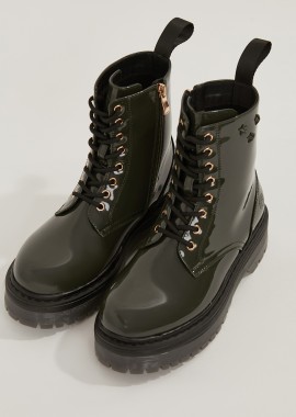 LUMBERJACK - Elyse Kombat Boots Nobesto Patent