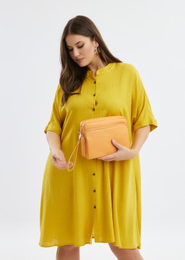 MAT FASHION - Δερμάτινη τσάντα boxy