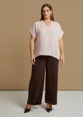 MAT FASHION - Μπλούζα essential με V-λαιμόκοψη