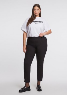 MAT FASHION - Basic βαμβακερό slim παντελόνι