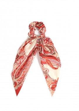 MAT FASHION - Σατέν scrunchie με paisley σχέδιο