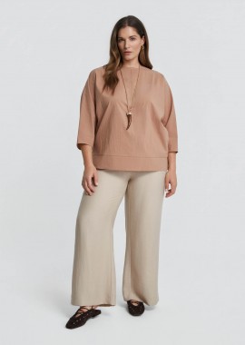 MAT FASHION - Structured βαμβακερή μπλούζα