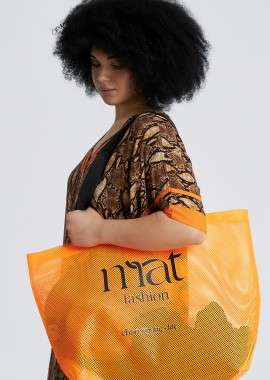 MAT FASHION - Τσάντα shopper με signature mat logo
