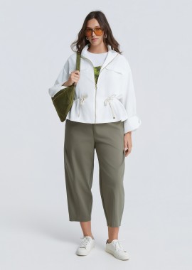 MAT FASHION - Utility τζάκετ με ρυθμιζόμενη μέση