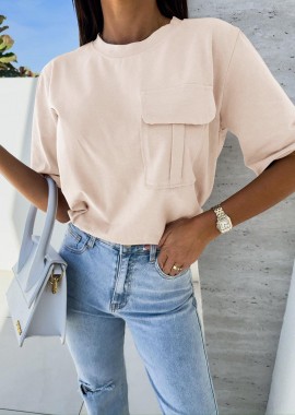 Amelie's - Tshirt Marsali Μπεζ