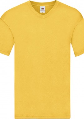 Fruit of the Loom - Ανδρικο T Shirt Original V-Neck Fruit of the Loom 61-426-0 Sunflower