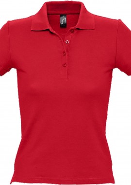 - Γυναικείο πόλο πικέ People SOLS 11310 Red