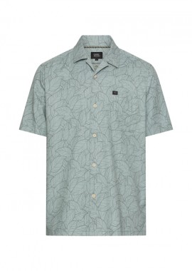 CAMEL ACTIVE - ΑΝΔΡΙΚΟ ΠΟΥΚΑΜΙΣΟ CAMEL ACTIVE ΜΕ PRINT ΚΟΝΤΟΜΑΝΙΚΟ ΣΚΟΥΡΟ ΜΠΛΕ