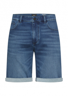 CAMEL ACTIVE - ΑΝΔΡΙΚΗ ΒΕΡΜΟΥΔΑ DENIM CAMEL ACTIVE FLEXXXACTIVE PERFORMANCE ΚΑΝΟΝΙΚΗ ΓΡΑΜΜΜΗ ΜΠΛΕ