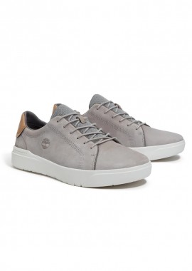 TIMBERLAND - ΑΝΔΡΙΚΑ ΠΑΠΟΥΤΣΙΑ TIMBERLAND SENECA BAY LOW SNEAKERS ΔΕΡΜΑΤΙΝΑ ΑΝΟΙΧΤΟ ΓΚΡΙ
