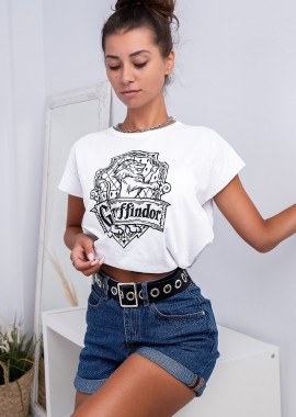 fashionroom - GRYFFINDOR CORD WHITE T-SHIRT