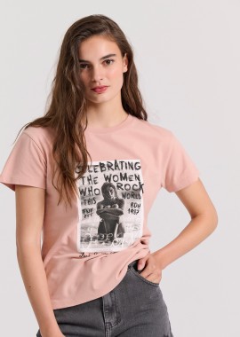FUNKY BUDDHA - Γυναικείο t-shirt με photographic τύπωμα