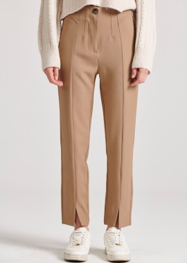 FUNKY BUDDHA - Γυναικείο cropped casual παντελόνι
