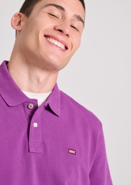 FUNKY BUDDHA - Essential polo μπλούζα με κεντημένο logo