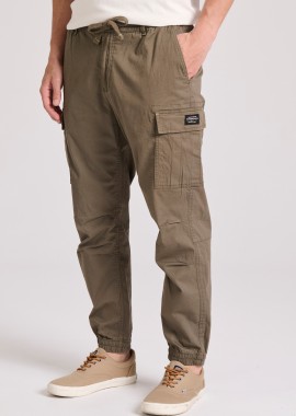 FUNKY BUDDHA - Comfort garment dyed cargo παντελόνι