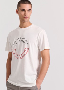 FUNKY BUDDHA - T-shirt με text artwork τύπωμα στο στήθος