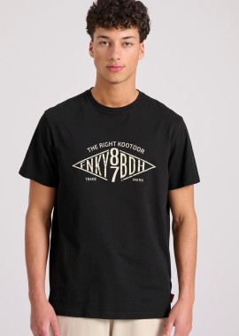 FUNKY BUDDHA - T-shirt με branded text artwork τύπωμα