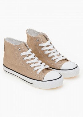 Issue - Basic ψηλά sneakers πάνινα - Μπεζ