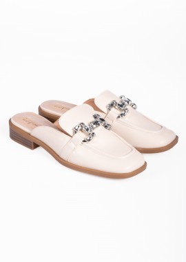 Issue - Loafers εξώφτερνα με αγκράφα - Μπεζ
