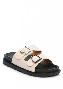 Issue - Σανδάλια flatform με αγκράφες - Μπεζ
