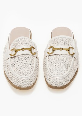 Issue - Loafers εξώφτερνα με ψάθινο σχέδιο - Μπεζ