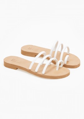 Issue - Σανδάλια ελληνικής κατασκευής με toe ring - Λευκό