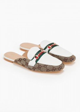 Issue - Loafers με διακοσμητική αγκράφα - Λευκό