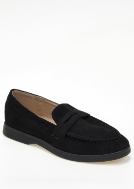 Issue - Loafers με suede υφή - Μαύρο