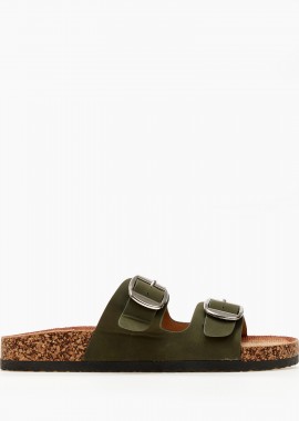 Issue - Σανδάλια flatform με ρυθμιζόμενα λουράκια - Πράσινο