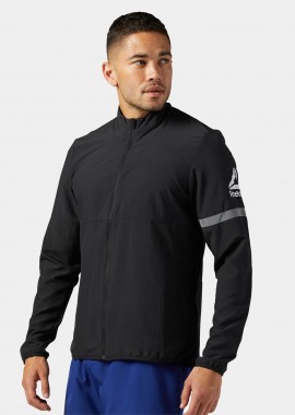 REEBOK SPORT - RUNNING WOVEN JACKET ΜΑΥΡΟ