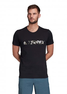 ADIDAS PERFORMANCE - TERREX LOGO TEE ΜΑΥΡΟ