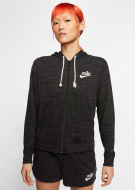 NIKE - NIKE SPORTSWEAR GYM VINTAGE FULL-ZIP HOODIE ΜΑΥΡΟ