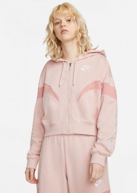 NIKE - NIKE AIR MOCK FLEECE FULL-ZIP HOODIE ΡΟΖ