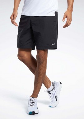 REEBOK SPORT - REEBOK TRAINING ESSENTIALS UTILITY SHORTS ΜΑΥΡΟ
