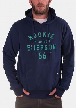 EMERSON - EMERSON PRINT HOODIE ΜΠΛΕ