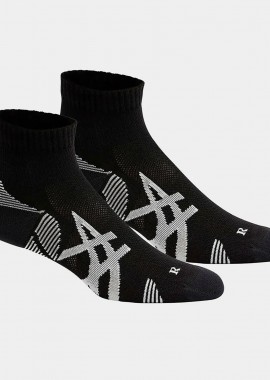 ASICS - ASICS CUSHION RUN QUARTER SOCKS 2 PAIRS ΜΑΥΡΟ