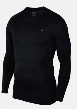 MAGNETIC NORTH - MAGNETIC NORTH KID'S BASE LAYER TOP ΜΑΥΡΟ