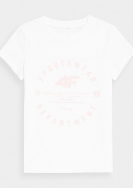 4F - 4F GIRLS' PRINTED T-SHIRT ΑΣΠΡΟ