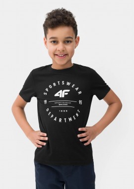4F - 4F BOYS' PRINTED T-SHIRT ΜΑΥΡΟ