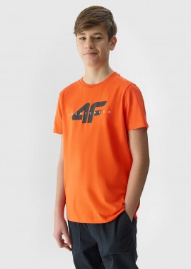 4F - 4F BOYS' ORGANIC COTTON PRINTED T-SHIRT ΚΟΚΚΙΝΟ