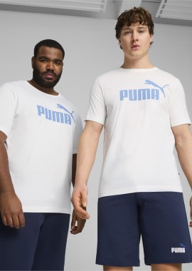 PUMA - PUMA ESSENTIALS LOGO T-SHIRT ΜΑΥΡΟ