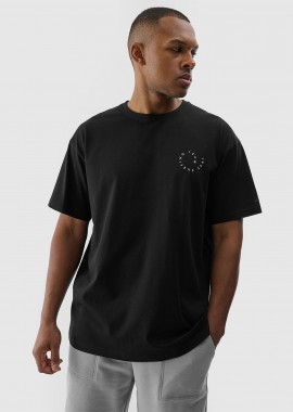 4F - 4F MEN'S OVERSIZE T-SHIRT WITH PRINT ΜΑΥΡΟ
