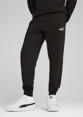PUMA - PUMA ESSENTIALS NO. 1 LOGO FLEECE SWEATPANTS ΜΑΥΡΟ