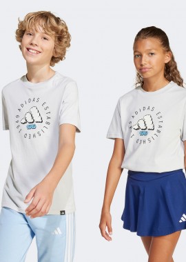 ADIDAS PERFORMANCE - ADIDAS KIDS FUN GRAPHIC T-SHIRT ΓΚΡΙ