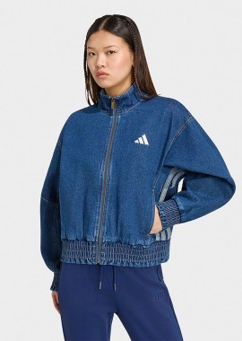 ADIDAS PERFORMANCE - ADIDAS SPORTSWEAR STADIUM WASHED DENIM LOOSE FIT JACKET ΜΠΛΕ